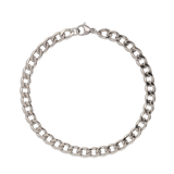 pulseira unissex, Aço inoxidável, Nenhuma pedra