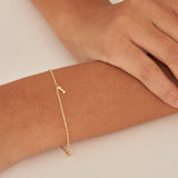 Pulseira Delicada, Banhado a Ouro, Nenhuma pedra