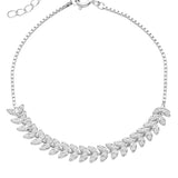 Pulseira delicada em prata 925 com zircónias