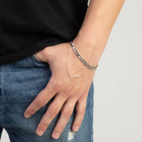 Pulseira Masculina, Aço inoxidável, Nenhuma pedra