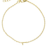 Pulseira delicada banhada a ouro