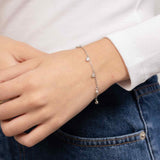 Pulseira em prata 925 com zircónia