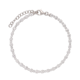 Pulseira de ténis em prata 925 com zircónia