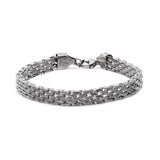 Pulseira unissexo em aço inoxidável