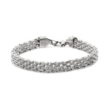 Pulseira unissexo em aço inoxidável