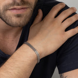 Pulseira unissexo em aço inoxidável