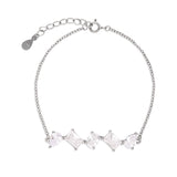 Pulseira delicada em prata 925 com zircónia