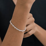 Pulseira de tenis, Prata de lei 925, Zircónia de cultivo