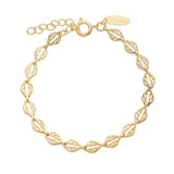 Pulseira temática banhada a ouro