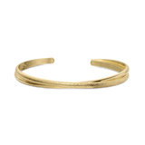 Pulseira rígida banhada a ouro