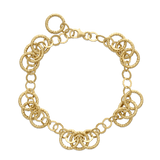 Pulseira Temática, Banhado a Ouro, Nenhuma pedra