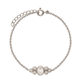 Pulseira Delicada, Prata de lei 925, Zircónia de cultivo