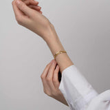 Pulseira banhada a ouro