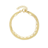 Pulseira delicada banhado a ouro