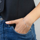 Pulseira Temática, Prata de lei 925, Zircónia de cultivo