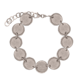 Pulseira círculos em prata 925