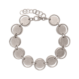 Pulseira círculos em prata 925