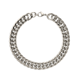 Pulseira masculina de corrente em aço inoxidável