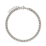 Pulseira masculina em aço inoxidável