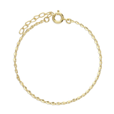Pulseira temática banhada a ouro