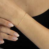 Pulseira temática banhada a ouro