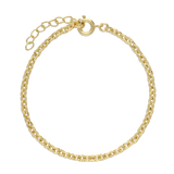 Pulseira temática banhada a ouro