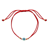 Pulseira delicada banhada a ouro com esmalte
