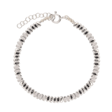 Pulseira delicada em prata 925 com hematite
