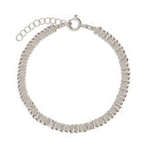 Pulseira delicada em prata 925 com hematite