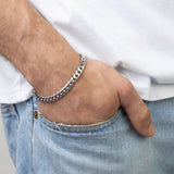 Pulseira Masculina, Aço inoxidável, Nenhuma pedra