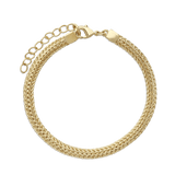 Pulseira delicada banhado a ouro