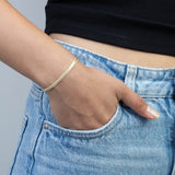 Pulseira delicada banhado a ouro