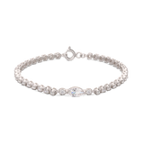 Pulseira de tenis, Prata de lei 925, Zircónia de cultivo