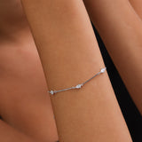 Pulseira em prata 925 com zircónias