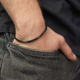 Pulseira masculina em aço inoxidável