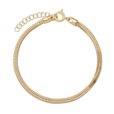 Pulseira delicada banhada a ouro