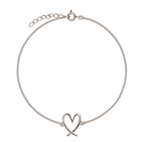 Pulseira Delicada, Prata de lei 925, Nenhuma pedra