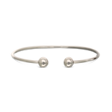 Pulseira rígida em prata 925