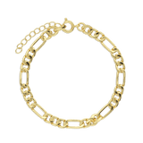 Pulseira temática banhada a ouro