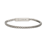 Pulseira masculina em aço inoxidável com corrente espinha de peixe