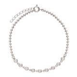 Pulseira em prata 925 com zircónias