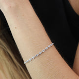 Pulseira em prata 925 com zircónias