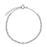 Pulseira em prata 925 com zircónia