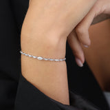 Pulseira em prata 925 com zircónia