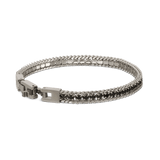 Pulseira Masculina, Aço inoxidável, Zircónia de cultivo