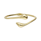 Pulseira rígida banhada a ouro