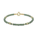 Pulseira de pedra, Banhado a Ouro, Vidro cristal
