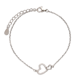 Pulseira Delicada, Prata de lei 925, Zircónia de cultivo