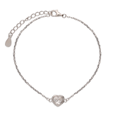 Pulseira Delicada, Prata de lei 925, Zircónia de cultivo