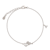 Pulseira Delicada, Prata de lei 925, Zircónia de cultivo